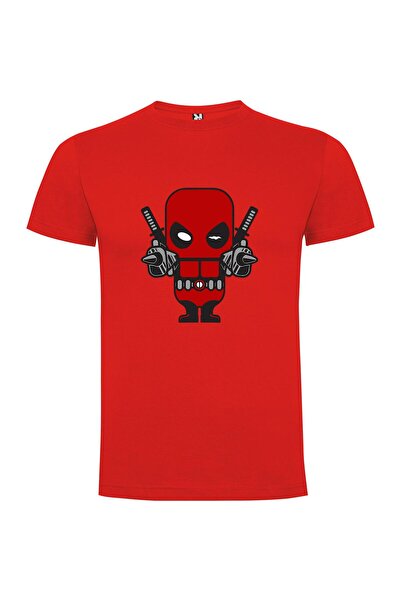 iLovePrints Red Gunslinger Deadpool Tshirt