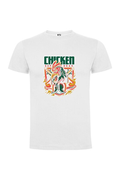 iLovePrints Metal Rooster Rage Tshirt