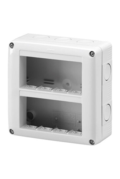 Gewiss Rama aplicata vertical pe tencuiala, Gewiss, 8 module GW27023, montaj ...