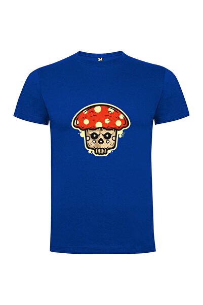 iLovePrints Trippy Mushroom Skull Tshirt