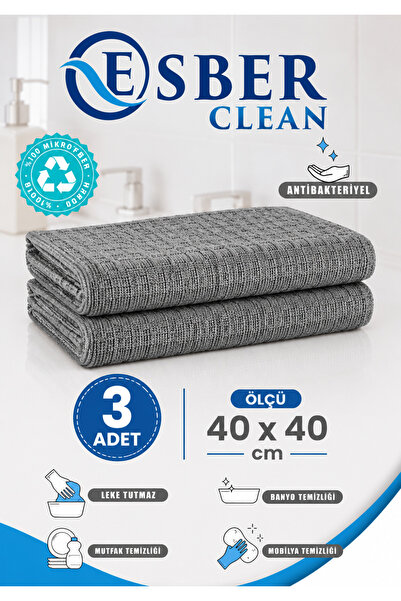 ESBER CLEAN Microfiber Checked Kitchen Cloth | 40x40cm Stain Resistant | Suit...