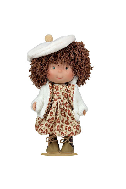 Nines D'Onil Papusa Nines D'Onil, Pippa Brown Wool, cu miros de vanilie, cu m...