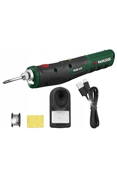 PARKSIDE Пистолет за запояване, Parkside, PLKA 4 C3, 4V, 470C, комплект с 10г...