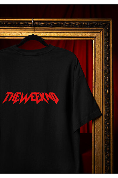 MG Weeknd Printed Crewneck Cotton Oversize Fit Unisex Short Sleeve T-Shirt