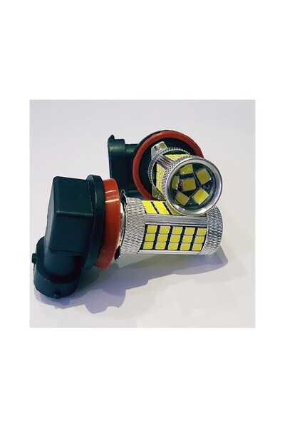MKY STORE FEMEX Sis Led Ampul H8/11 2835 Chip 9W Led Ampul Beyaz 66smd Mercek...