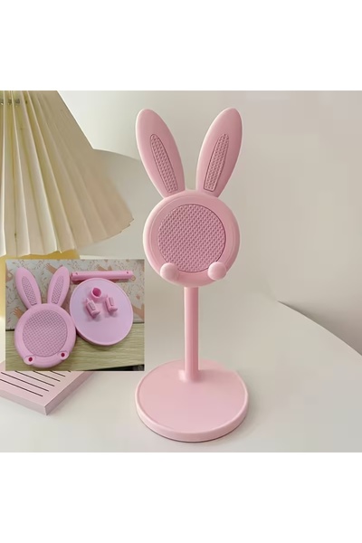 Innovate Store Adjustable Desktop Phone and Tablet Holder Stand with Cute Rab...