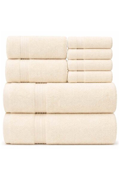 Bliss Casa - 8 Pieces Towel Set - 2 Bath Towels, 2 Hand Towels, and 4 Washclo...