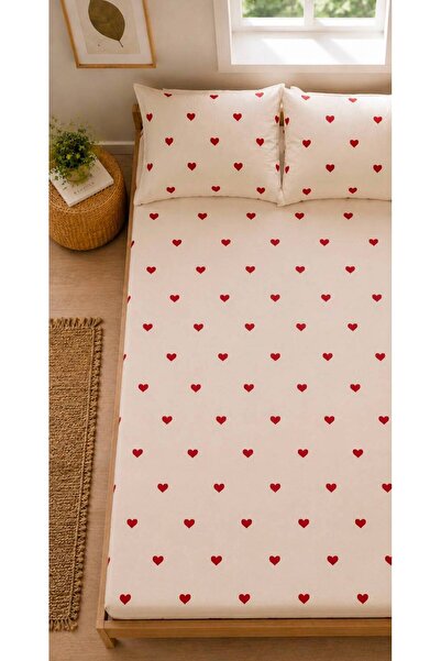 Sheri Home Lastikli Çarşaf Seti %100 Pamuk Yumuşak Dokulu-Kaymaz Tam Geçmeli Fitted Sheet –Premium Pamuk 120x200/ 180x200 / 200x200