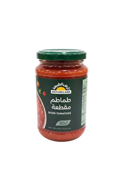 natureland طماطم مقطعة 340 جرام أرض الطبيعة