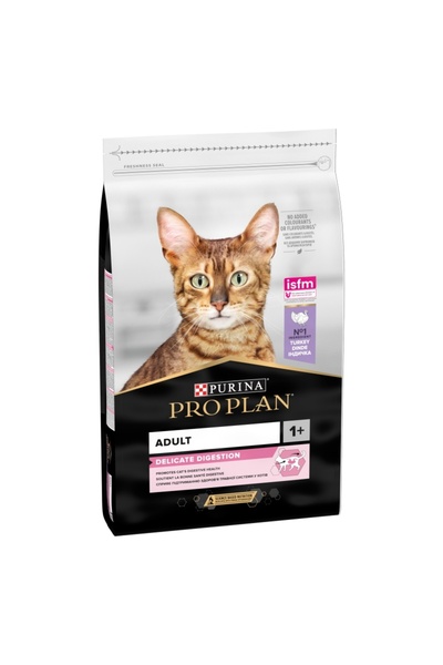 Pro Plan ®   DIGESTIE DELICATĂ Adult 1+, bogat în curcan, hrană uscată pentru...