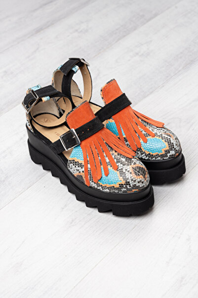 exclusives.ro Pantofi Amur - Snake Turcoaz