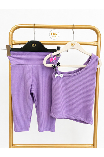 EKRKİDS crop tayt takım kız çocuk