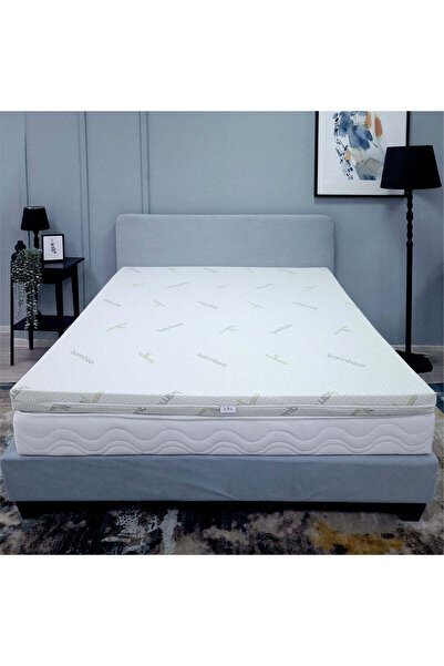 BEST SLEEP Topper Saltea Bamboo sense, 3+3 memory, dimensiune 120x190cm husa ...