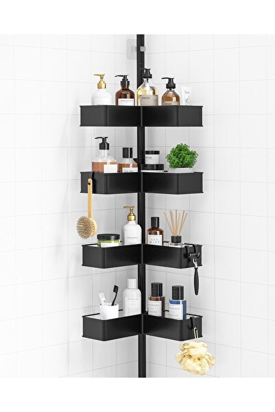 Dotail Etajeră de duș telescopică de colț Kitsure, reglabilă pe înălțime 87–2...
