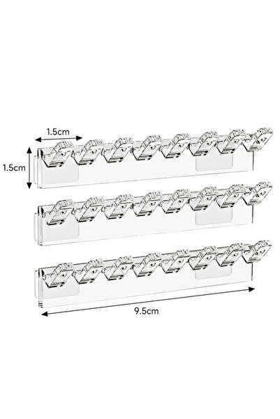 Choice1 3Pcs 3/6Pcs Necklace Storage Rack Behind The Mirror Cabinet Door.Brac...
