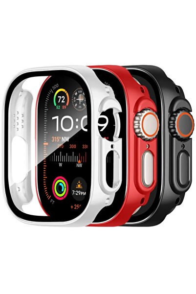 choice2 Ultra 49mm Only White-Red-Black 3 Pack Cover for Watch 49mm Ultra 2 S...