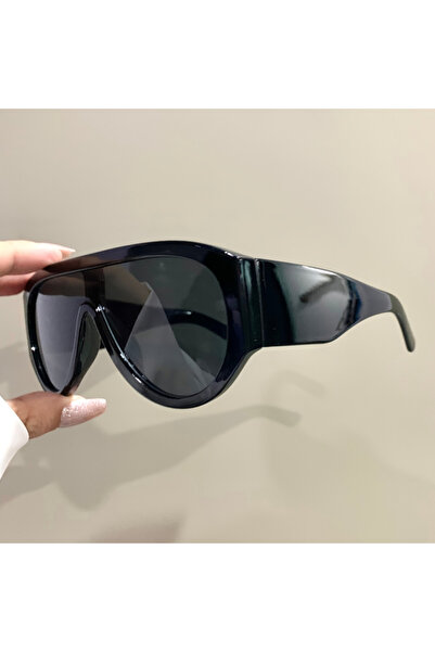 Choice Black gray Retro Oversized Pilot Sunglasses Women Fashion Luxury Big F...