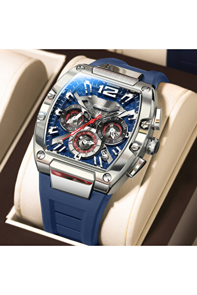 Choice5 9051 Silver Blue Fashion Brand Men's Watch Luminous Waterproof Date S...