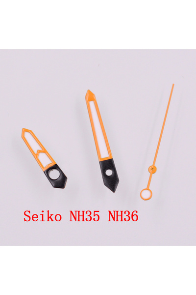 Choice4 B2 Seiko NH35 NH36 Green Luminous Orange/Black/Green Watch Hands Fit ...