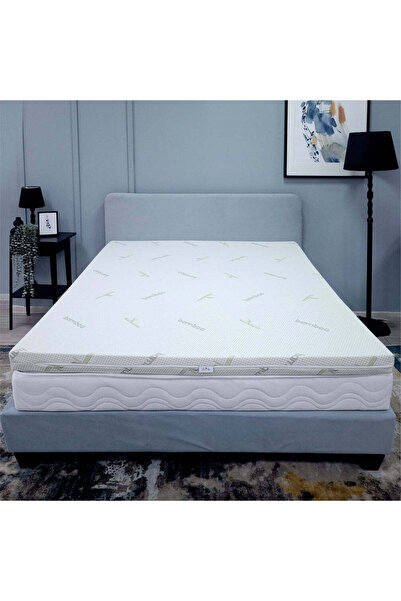 BEST SLEEP Topper Saltea Bamboo sense, 3+3 memory, dimensiune 110x190cm husa ...