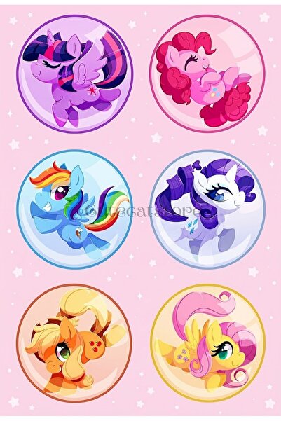 Fivy 6’lı My Little Pony Baloncuk Rozet Seti