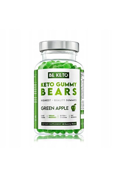 NO BRAND Beketo Jeleuri Ursuleți – Măr Verde 60 bucăți