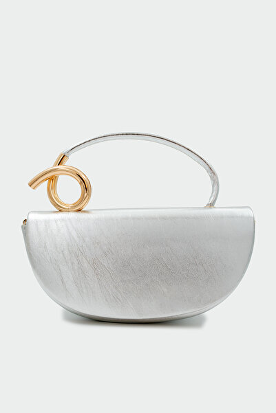 LAMİNTA Aura Gold Detailed Silver Bag