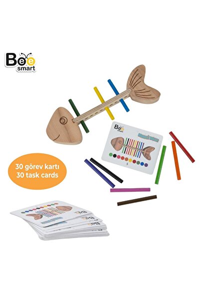 Bee Smart Wooden Colored Fishes Ages 3+