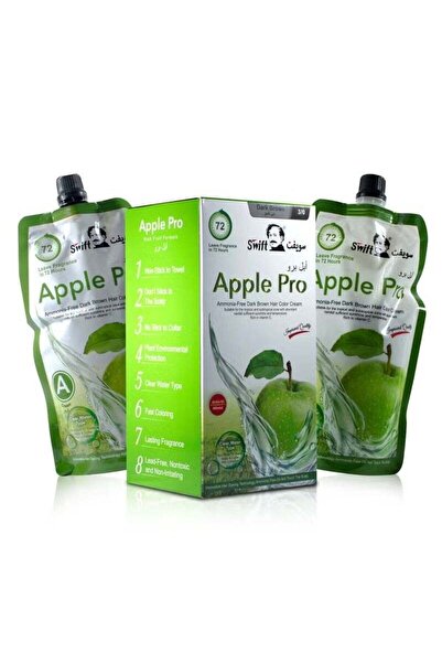 SWİFT Apple Pro Advanced Formula 100% Coverage White Hair Color Cream by Swif...