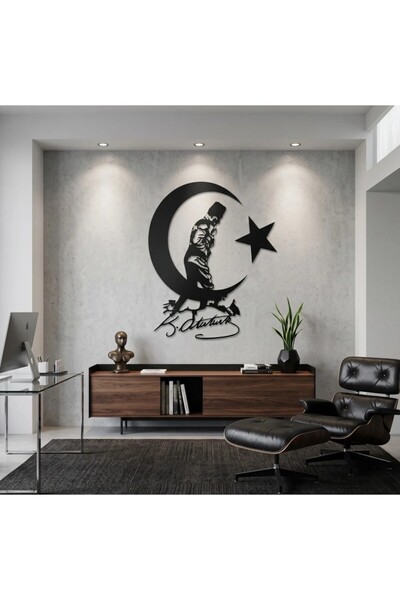 ALPHA METAL DESIGN ATATÜRK KOCATEPE HİLAL METAL TABLO