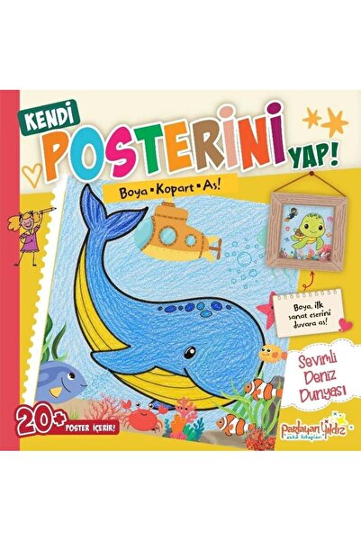 Genel Markalar Kendi Posterini Yap! - Boya Kopart As! Sevimli Deniz Dünyası
