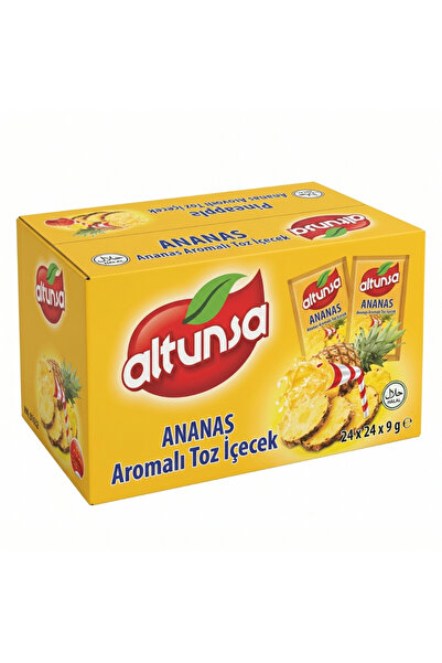Altunsa Ananas Aromalı Soğuk Toz İçecek 9 G x 24 Adet 1 KOLİ