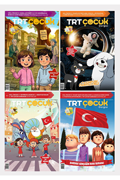 TRT Çocuk Dergisi TRT Çocuk Dergi 4 Sayı Paketi