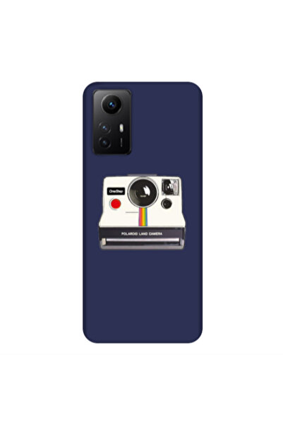 Other Xiaomi Redmi Note 12s Polaroid land camera Dark blue Colored Silicone T...