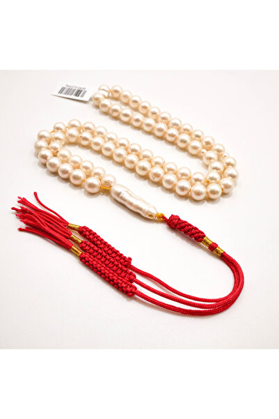 Generic Pearl Rosary 66 Beads 7.5mm Creamy White Prayer Beads 44g Tasbih with...