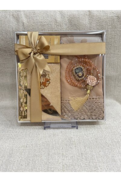 Set Sepetim Premium Gold Çeyizlik Bohça Hediyelik Seccade Seti Seccade • Yasi...