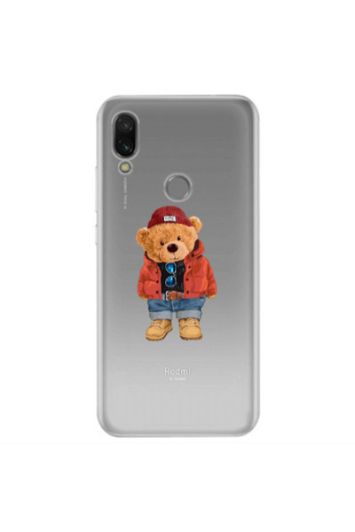 Other Xiaomi Redmi Note 7 Bear in a hat Transparent Silicone TPU Θήκη