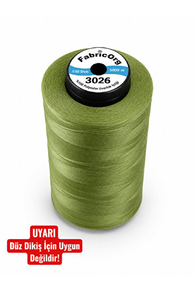 fabricorg Bükümsüz Renkli Ev & Sanayi Tipi Overlok & Piko Muz İpliği 1 Adet (...