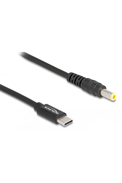 DELOCK καλώδιο τροφοδοσίας 87978, USB-C σε 5.5x2.5mm, 1.5m, μαύρο