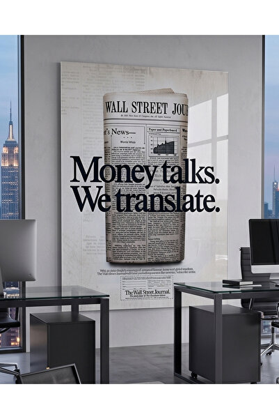 FavloArt Money Talk The Wall Street Journal Pleksi Tablo