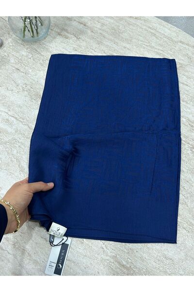 HAREM SCARF Noura Scarf Diamond Elisa Shawl Navy Blue
