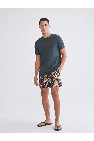 LC Waikiki Short Length Patterned Men's Swim Shorts (S6)