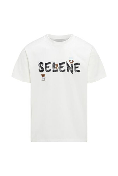 SELENE للجنسين - تي شيرت بأكمام قصيرة ورسومات الدب