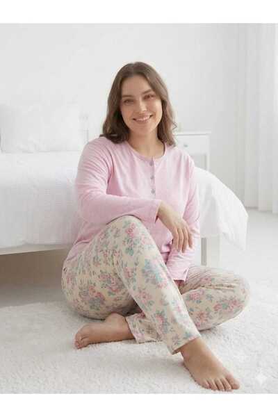 GİYDİNGİYDİN Büyük Beden Pijama Takımı