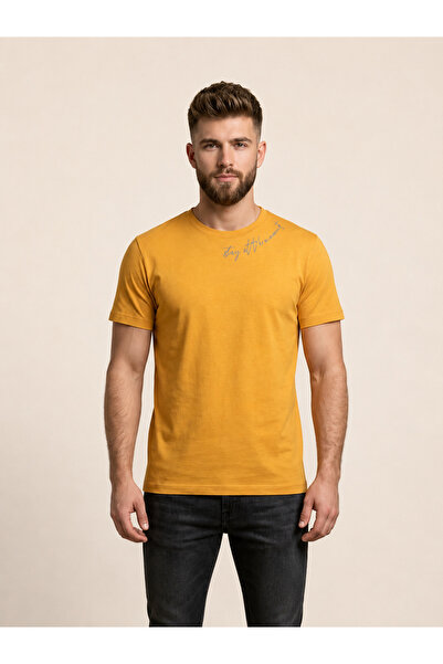 Vigoss Jeans تي شيرت رجالي مطبوع من فيجوس 62521-3370