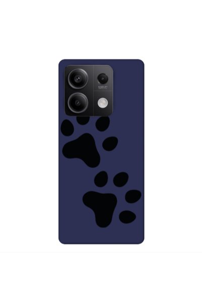 Other Xiaomi Redmi Note 13 5G Paws Dark blue Colored Silicone TPU Θήκη