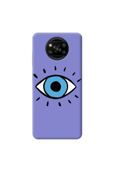 Other Xiaomi Poco X3 /X3 Pro Shining Eye Purple Colored Silicone TPU Θήκη
