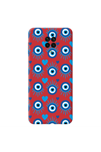 Other Xiaomi Redmi Note 9 Pro Heart Eye Red Colored Silicone TPU Θήκη