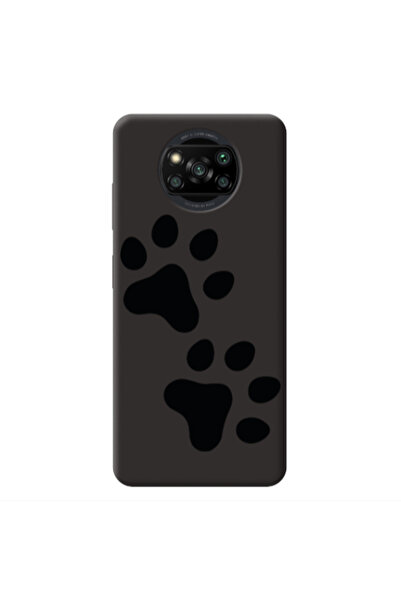 Other Xiaomi Poco X3 /X3 Pro Paws Black Colored Silicone TPU Θήκη