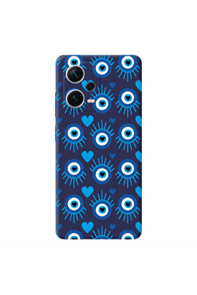 Other Xiaomi Poco X5 Heart Eye Dark blue Colored Silicone TPU Θήκη